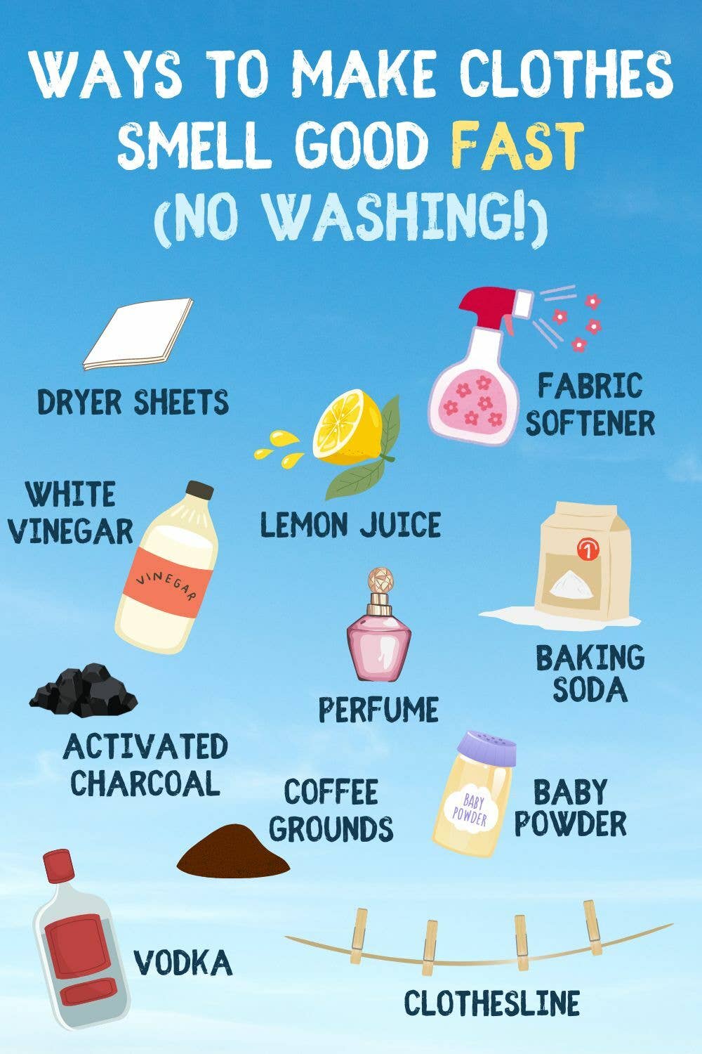 How to Make Dirty Clothes Smell Good Fast Without Washing