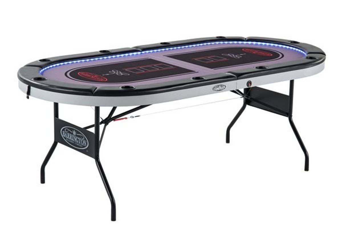 Barrington製　折畳式　ポーカーテーブル　10max カジノ コストコ Costco's Futuristic New Poker Table Is the Stuff of Man Cave