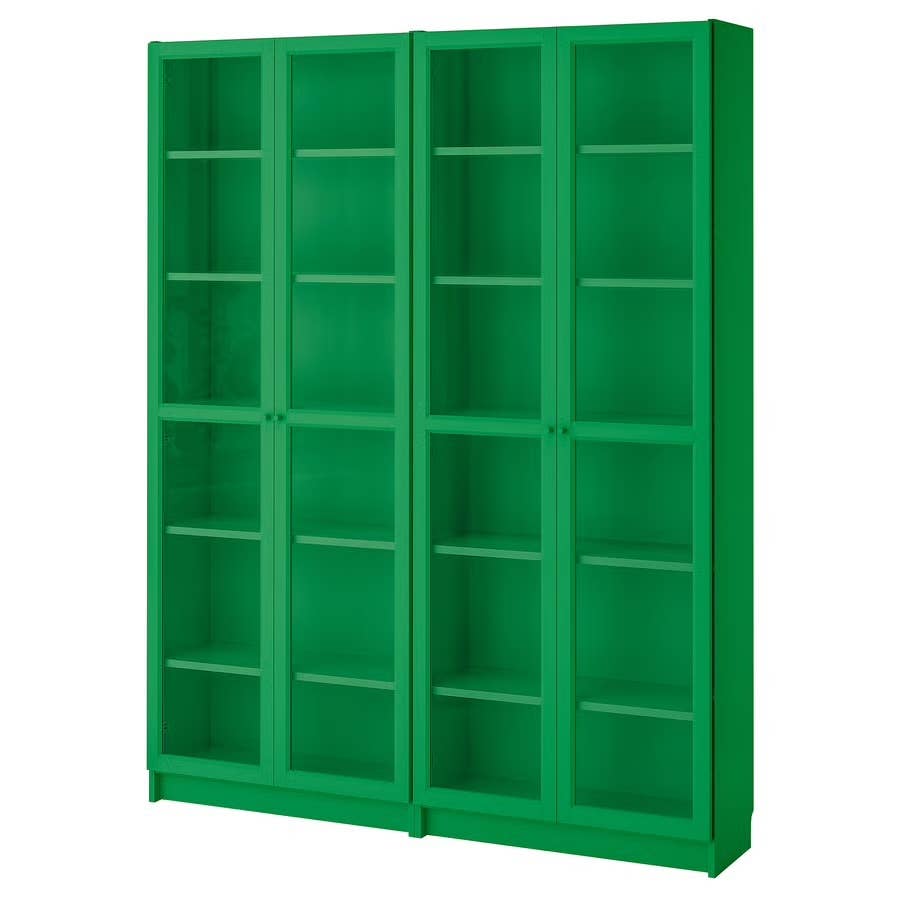 IKEA's Classic Billy Bookcase Now Comes in a Verdant Green - Dengarden