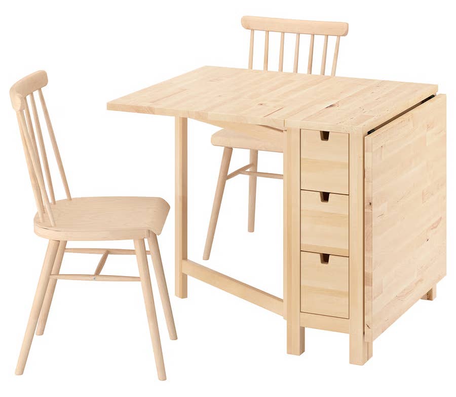 This IKEA Drop-Leaf Table Is Perfect for Small Spaces - Dengarden