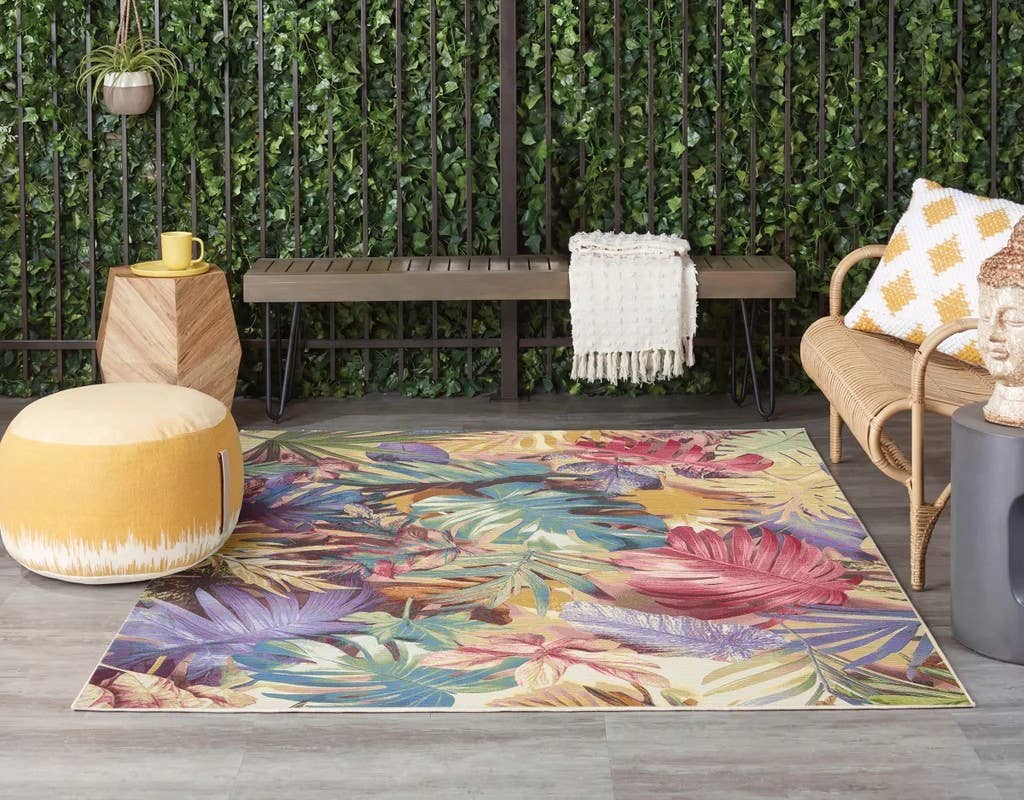 Costco's Newest Outdoor Rugs Bring the Tropics to Your Patio - Dengarden