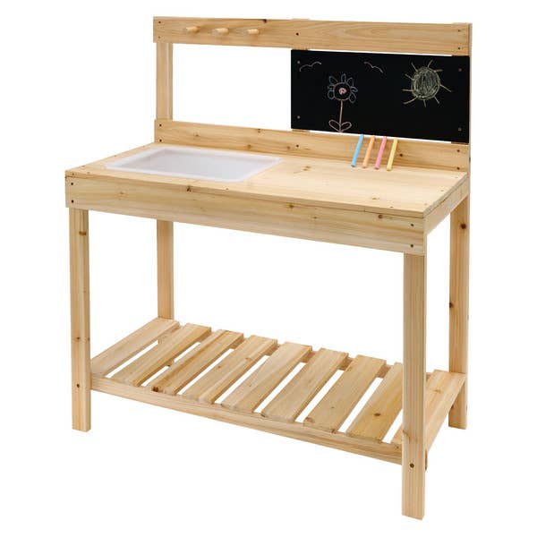 DIYers Turn Aldi's $30 Kid’s Potting Bench Into Whimsy Pieces - Dengarden