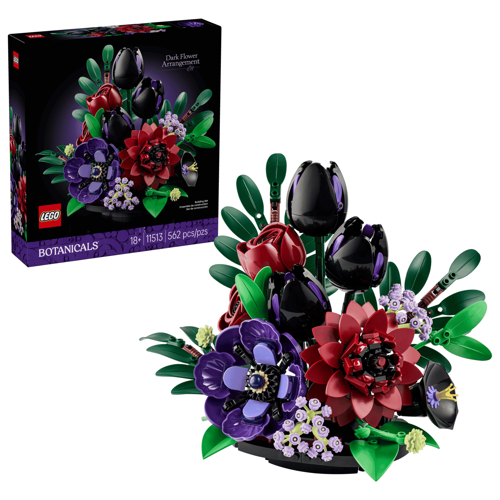 インテリア　フラワーセット14 Lego Drops Gothic Garden-Inspired Dark Flower Arrangement - Dengarden