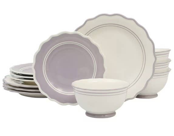 Walmart's Pretty Scalloped Dinnerware Set Is Packed With Charm - Dengarden