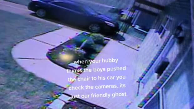 car caught on camera ghost
