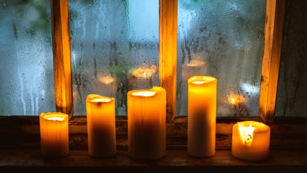 candles in window