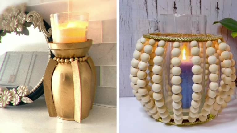 Who Needs Pottery Barn? DIYer Shows How to Make Trendy Candle Holders Using Zip Ties and String