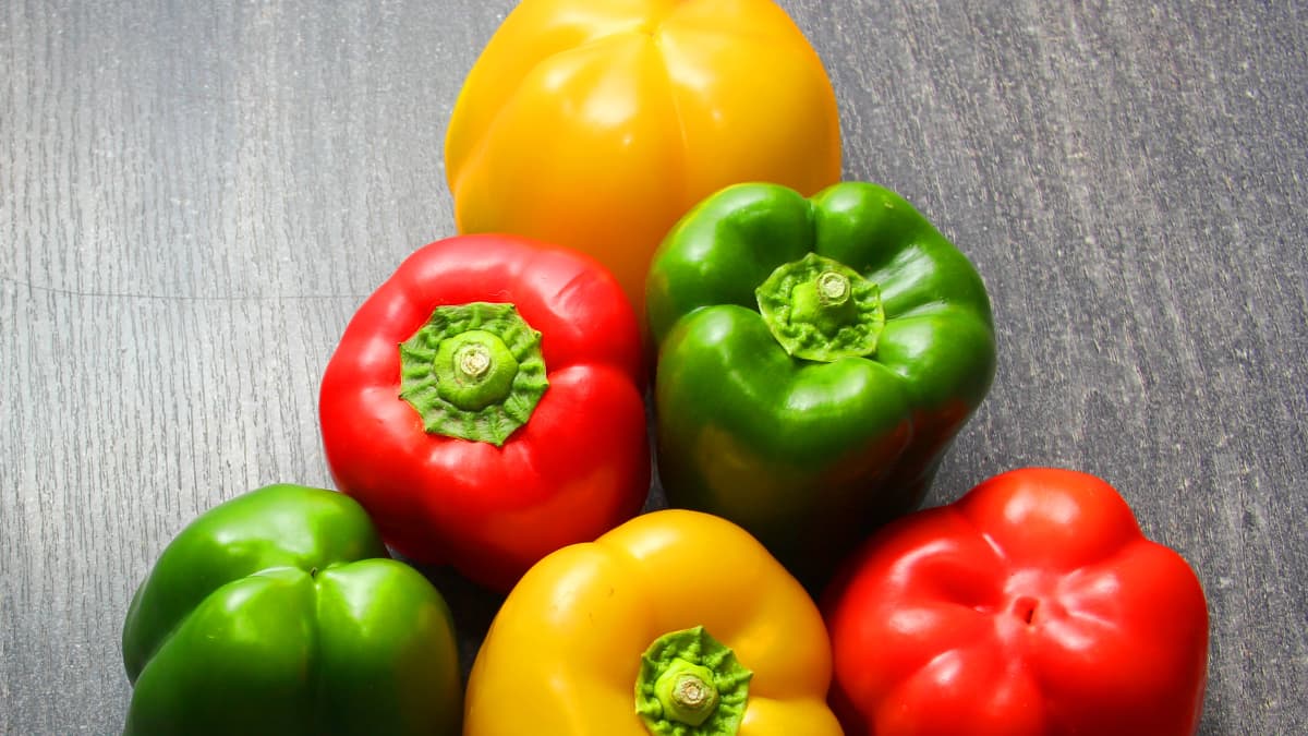 Verify: Yes, red and green bell peppers come from the same plant