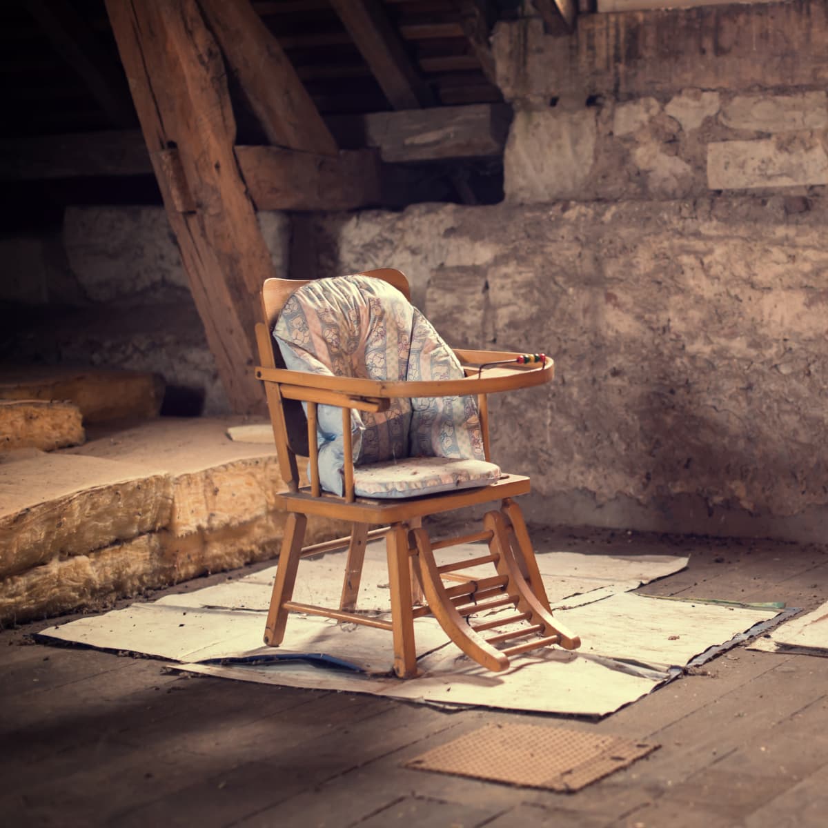 Antique baby sales high chair