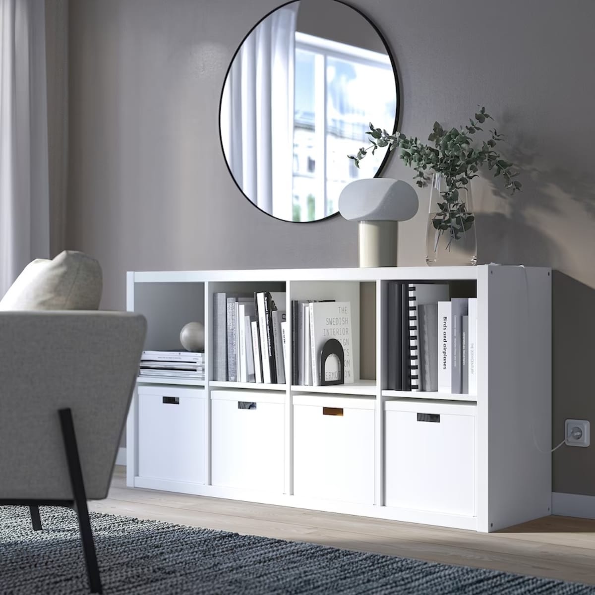 Kallax walnut deals effect light gray