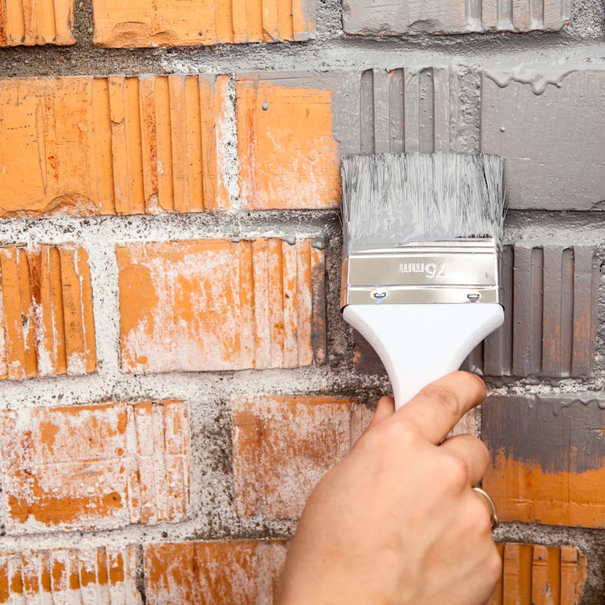 Brick paint new arrivals grey