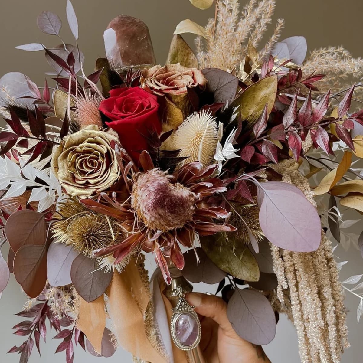 Crystal bridal bouquet deals