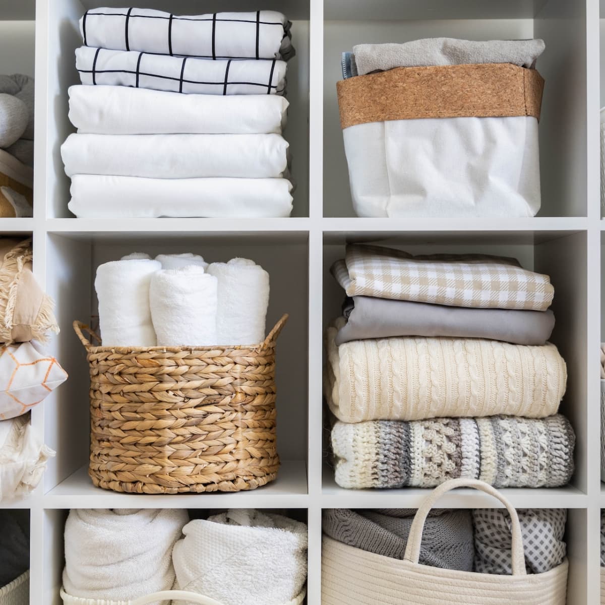 Woman Turns Plain IKEA Billy Bookcase Into Stunning Linen Closet