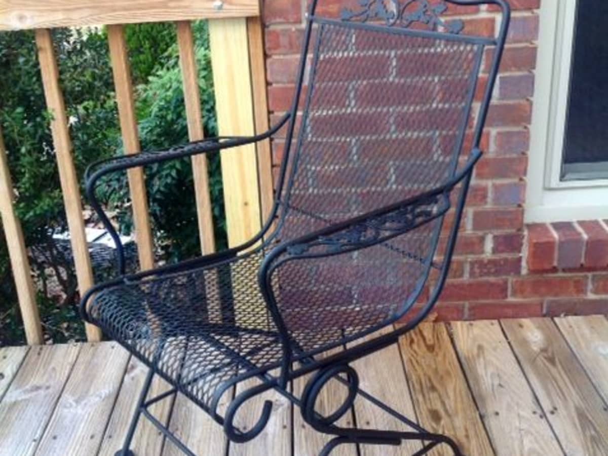 DIY How to Paint Vintage Wrought Iron Furniture Dengarden