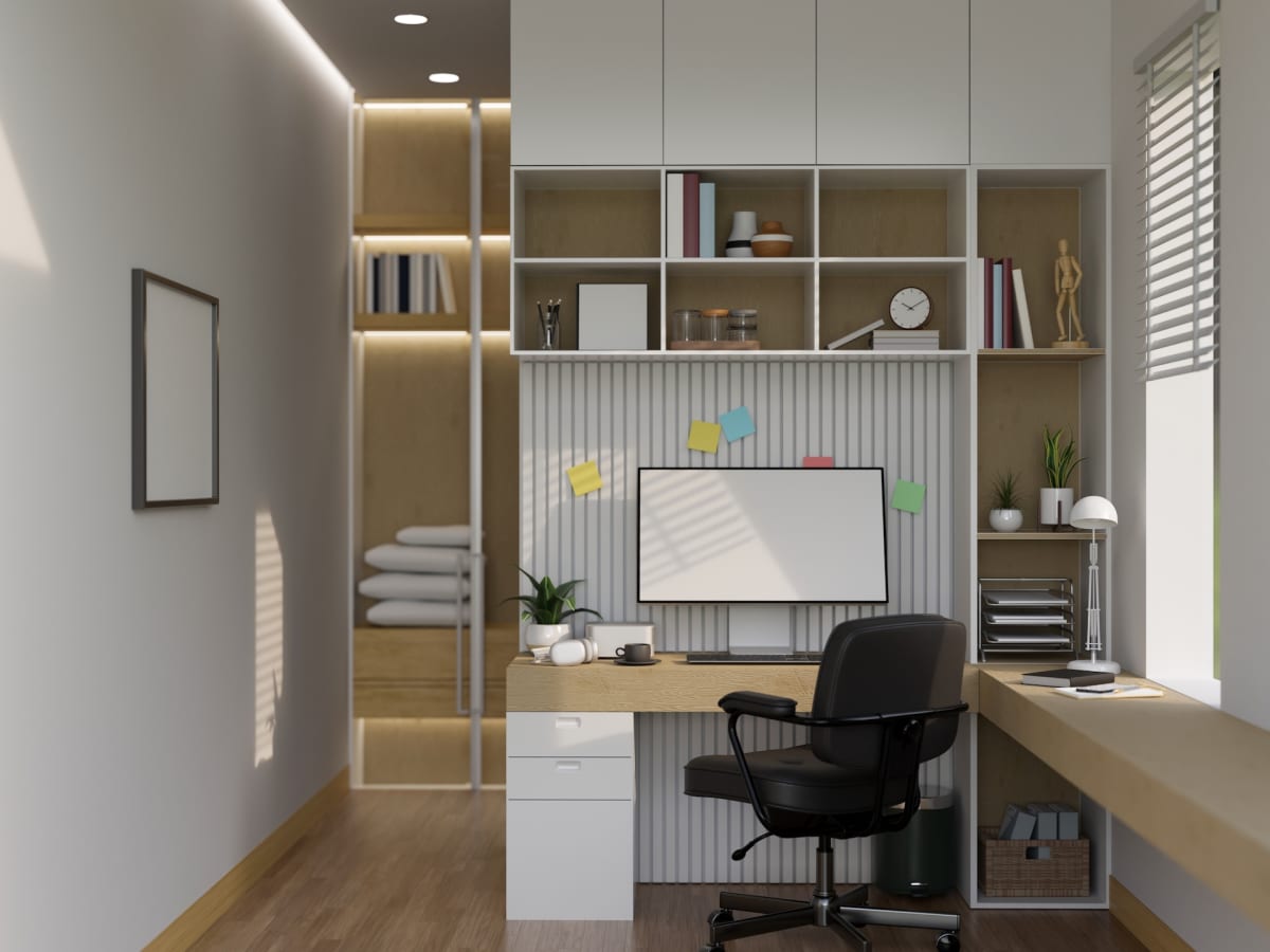 Woman Turns IKEA Kallax Unit Into Perfect L Shaped Desk