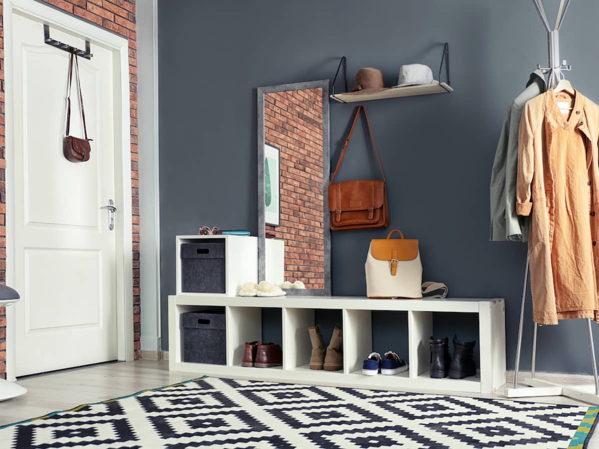 Ikea cheap kallax hallway