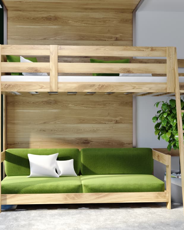 lofted bed