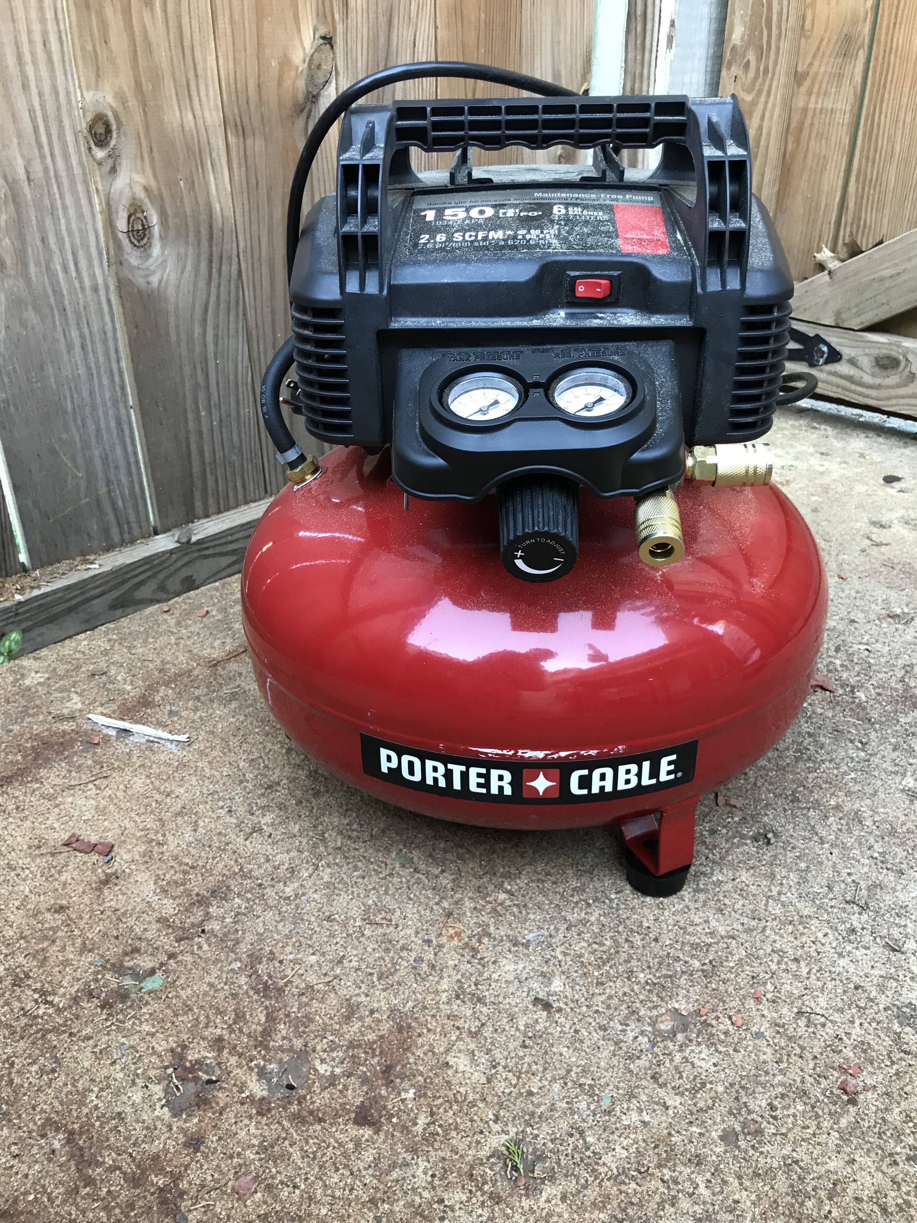Porter and cable pancake compressor discount