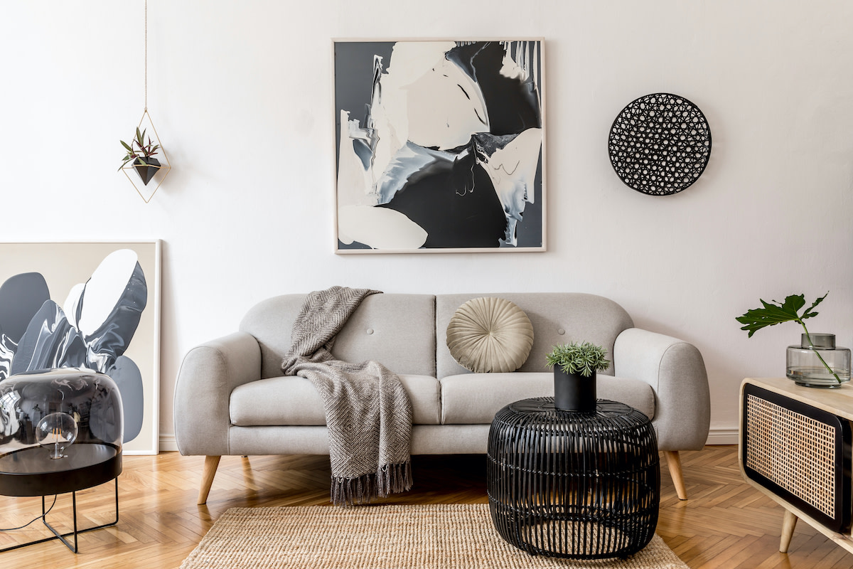 Woman Turns Woven Rug Into Giant Living Room Art