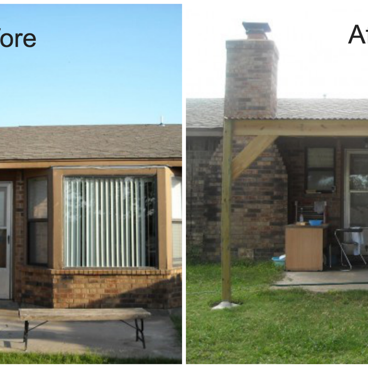 How to Build a Patio Cover With a Corrugated Metal Roof - Dengarden, image size:1200x1200