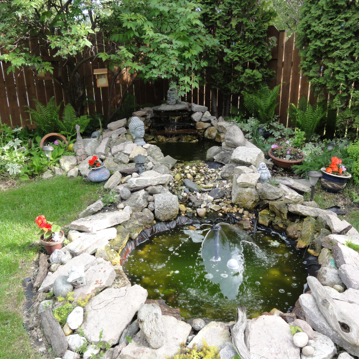 How to Build a Waterfall Meditation Pond for Your Backyard Paradise -  Dengarden, image size:1200x1200