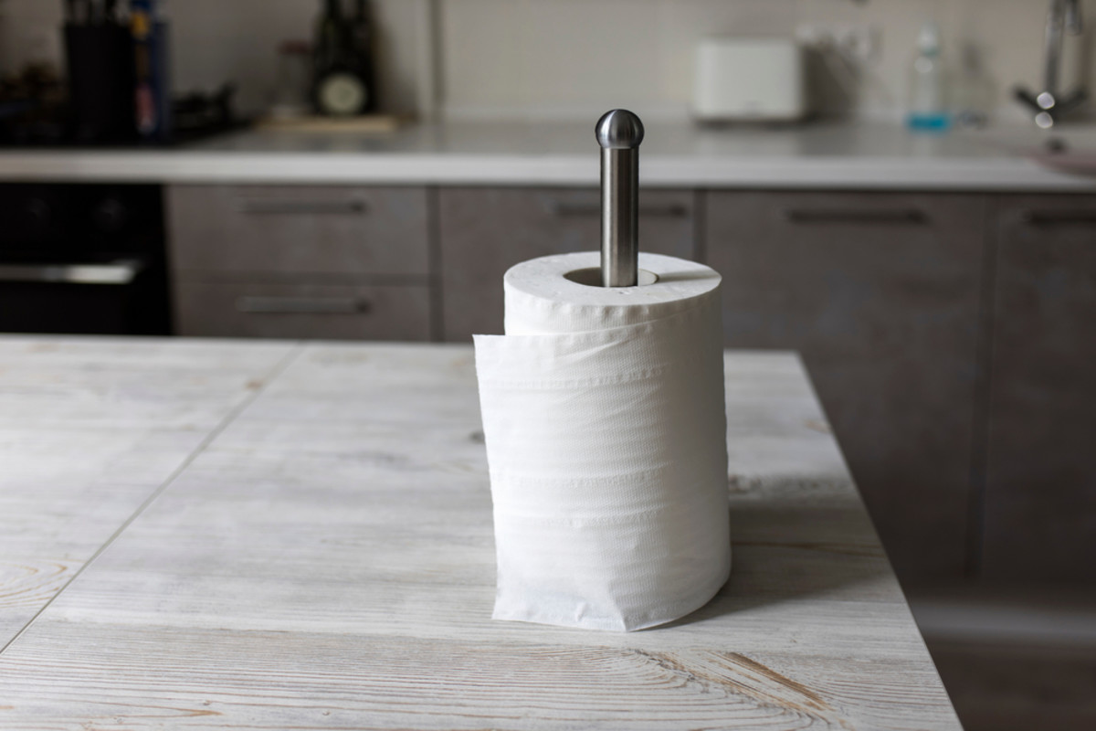 Woman Hacks Paper Towel Holder Into Perfect Closet Storage Hack for