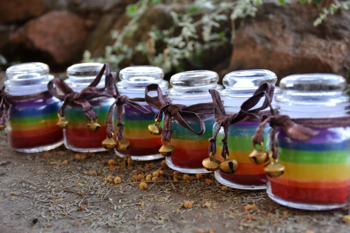 Candle Shop Shows Us How They Make the Cutest Dipped Rainbow Candle In