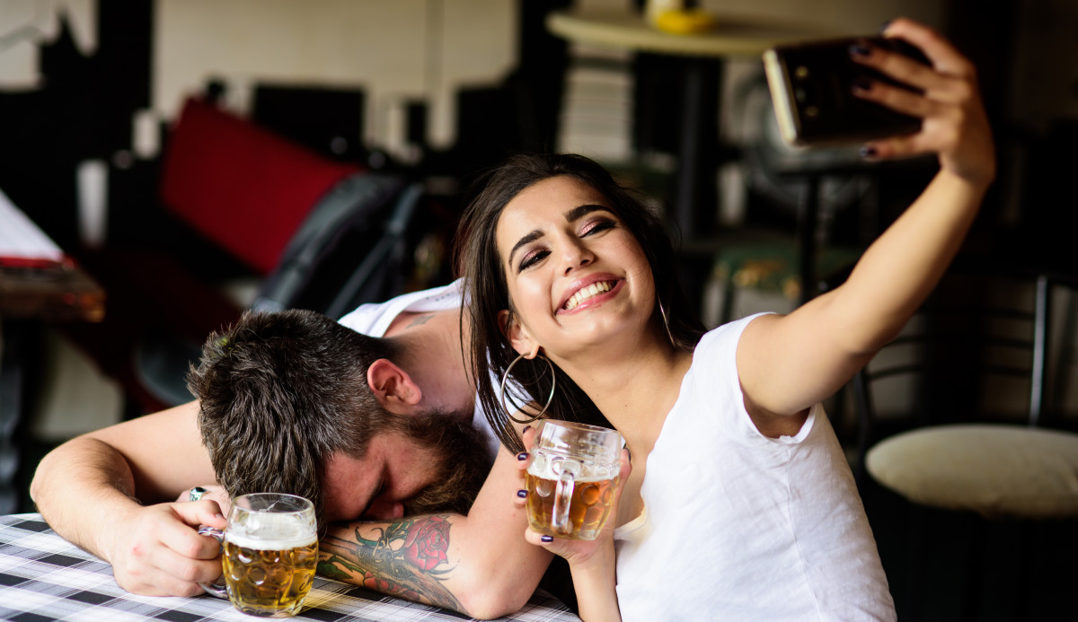 Ring Camera Catches Hilarious Drunk Couple Stumbling Up To Wrap House