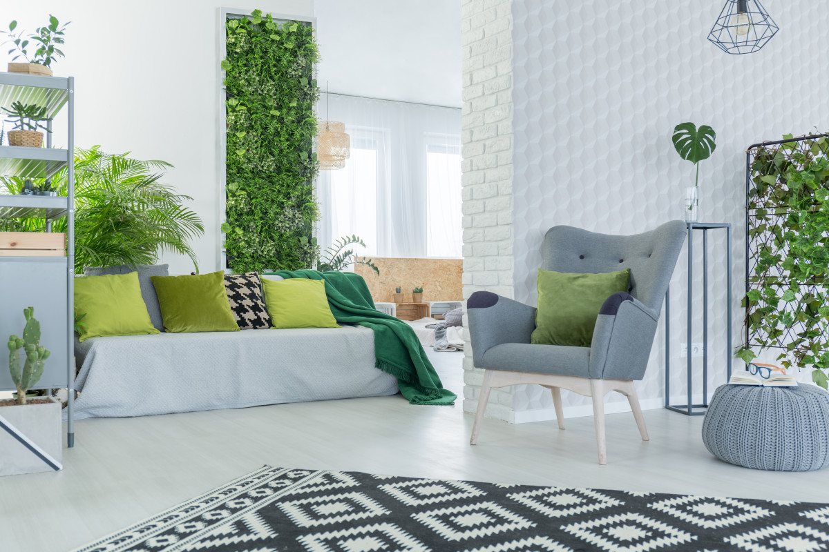 how to make a greenery wall