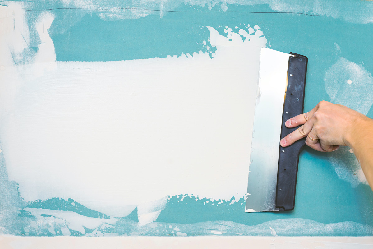 Add Textured Designs to Furniture with Easy Spackle Trick Dengarden News