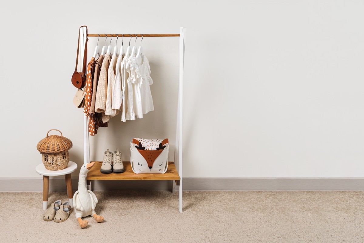 DIY Mini Clothing Rack is a Unique & Thoughtful Baby Shower Gift