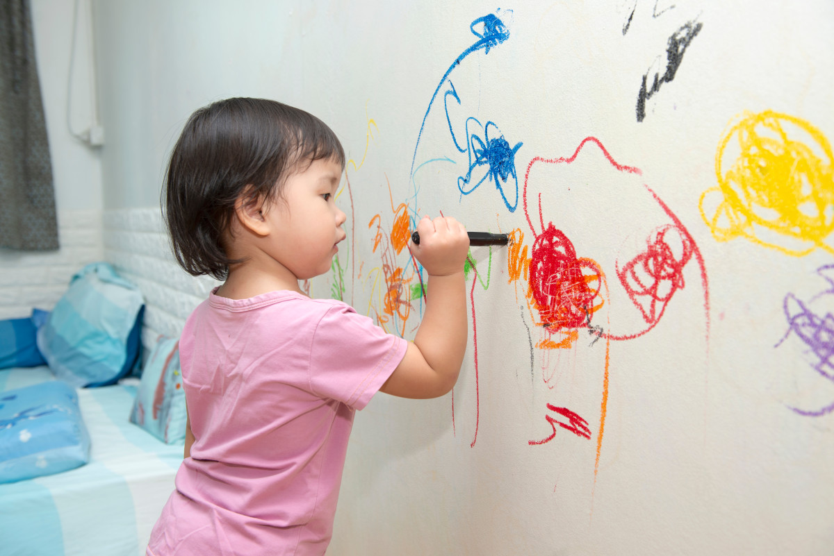 Mom Shares Genius Trick for Easily Getting Crayon Marks Off Walls