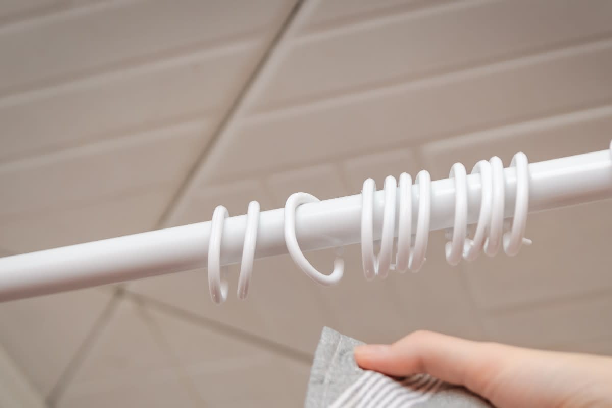 Dollar Tree Shower Rod Hack Is The Perfect Way To Add Some Fall to Your