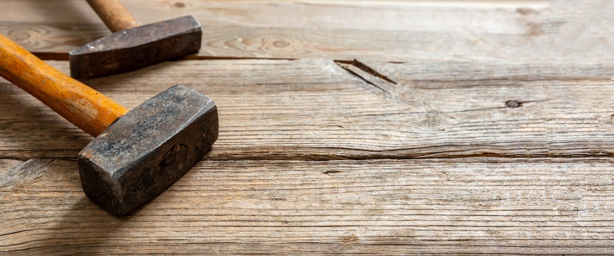 Woman Uses Hammer to Create Weathered Look on Upgraded IKEA Shoe