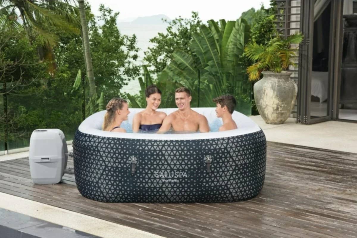 Large Inflatable Spa Walmart Has a Best-Selling Inflatable Outdoor Hot Tub on Sale for Just ...