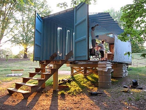 Building Shipping Container Bunkers Shipping Container Off Grid Homes: