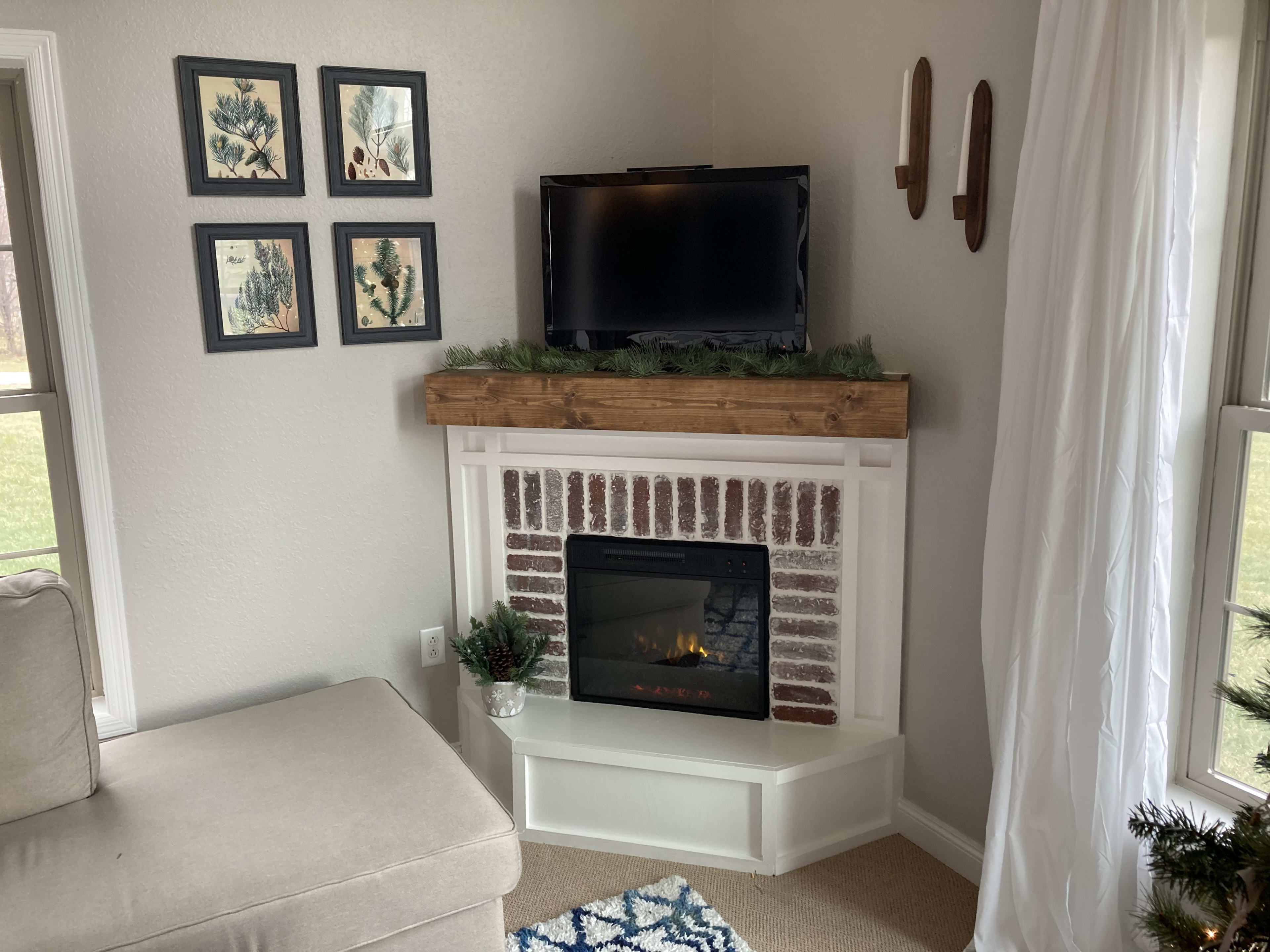 How to Build a Corner Fireplace for Under $300 - Dengarden, image size:3840x2880